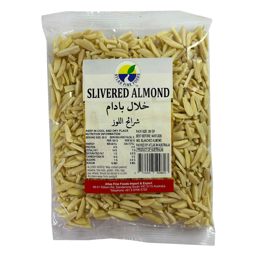 Slivered Almond 250 gr Atlas