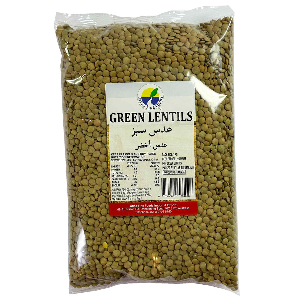 Green Lentiles 1 kg Atlas