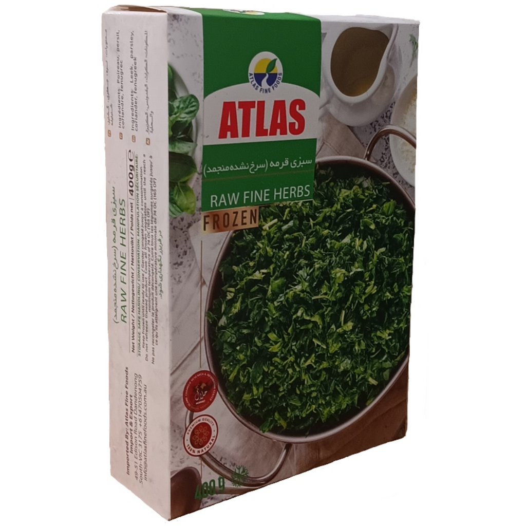 Frozen Raw Fine Herbs(Ghormeh Sabzi) 400gr Atlas