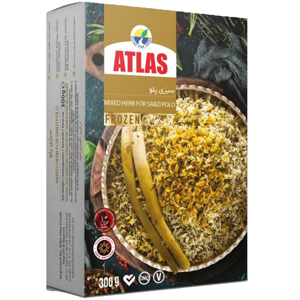 Frozen Mixed Herb for Sabzi Polo 300 gr Atlas