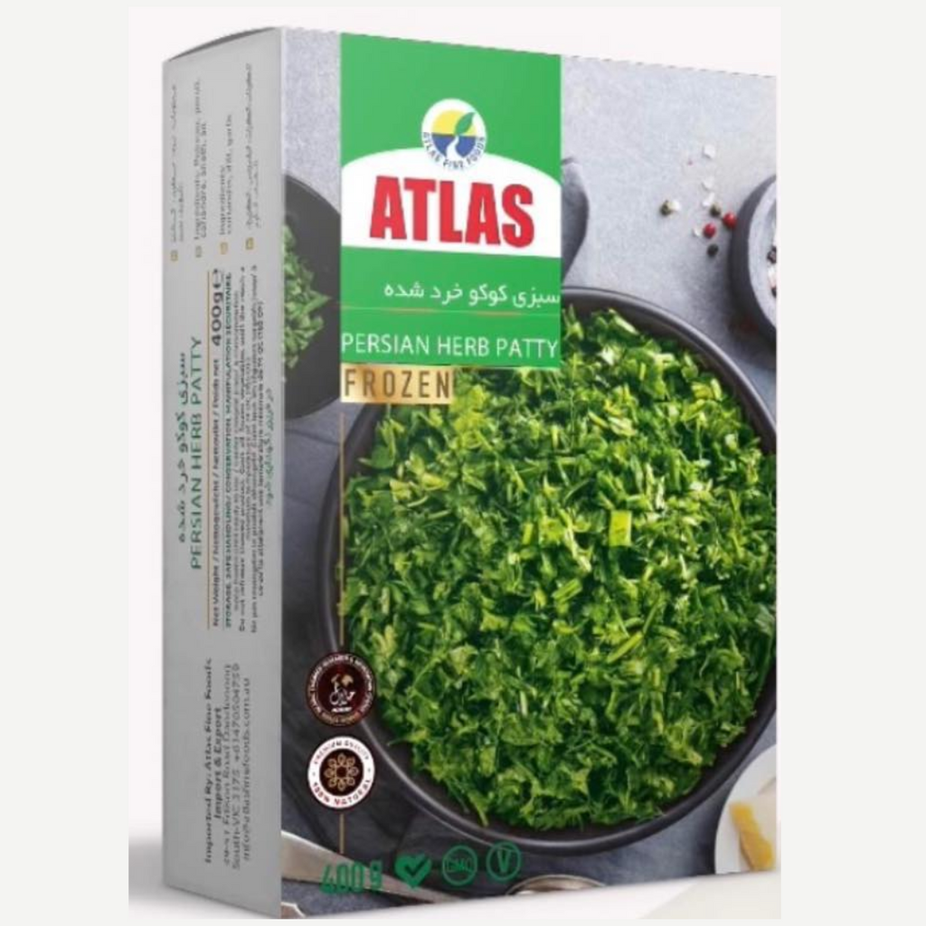 Frozen Persian Herb Patty(kookoo) 400 gr Atlas