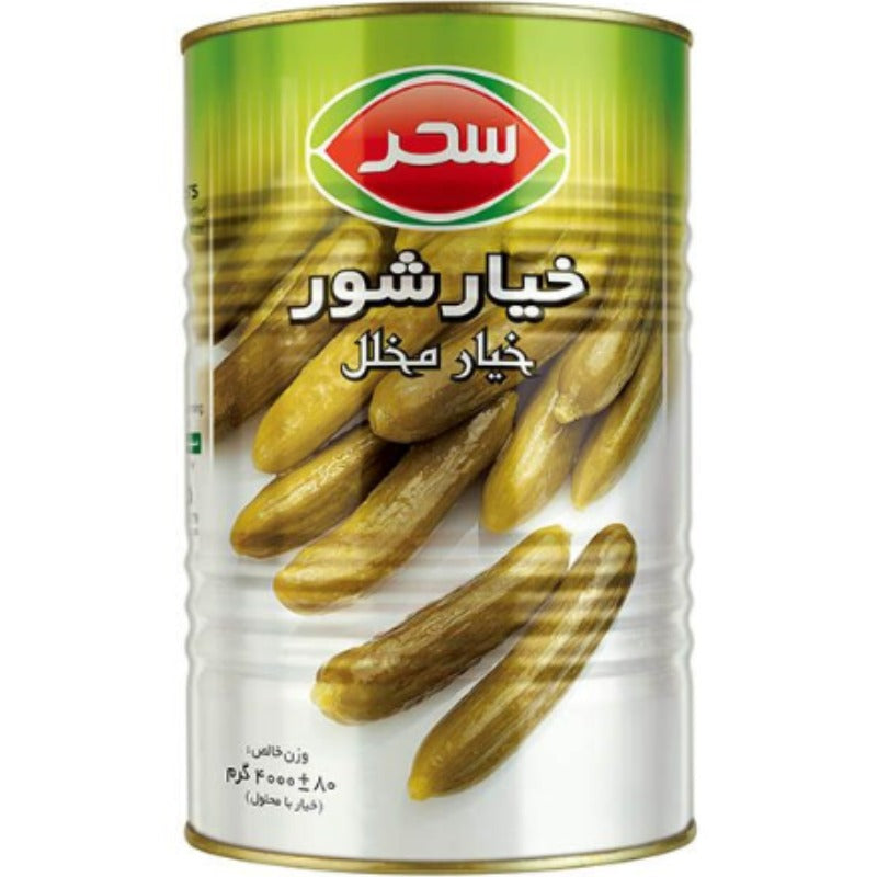 Pickled Cucumber(Grade1 size) 4000 gr Sahar