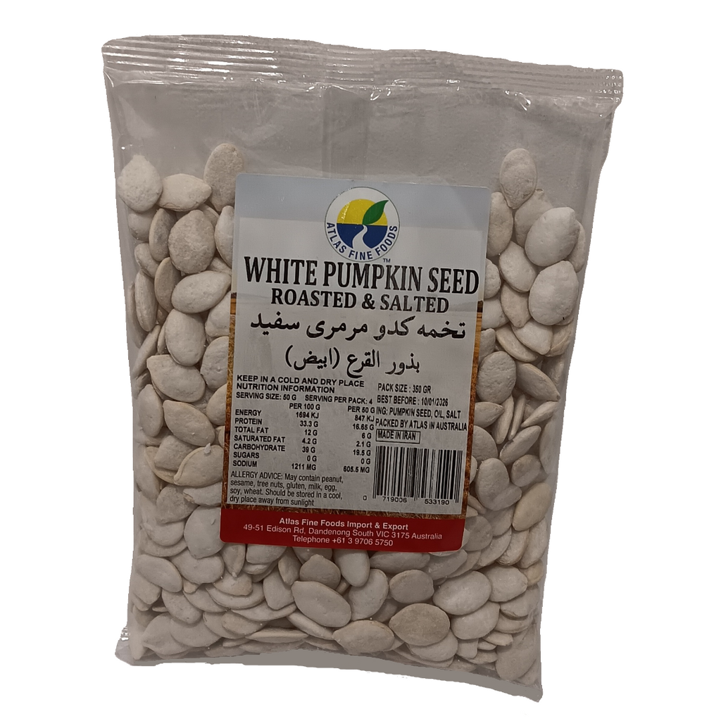 White Pumkin Seed  Rosted & Salted 350 gr Atlas